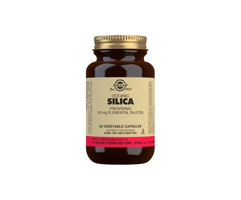 Sílice Oceánico 50 cápsulas vegetales de 25mg Solgar