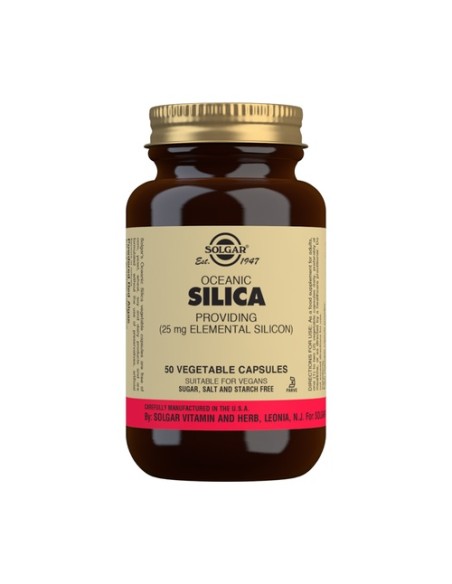 Sílice Oceánico 50 cápsulas vegetales de 25mg Solgar