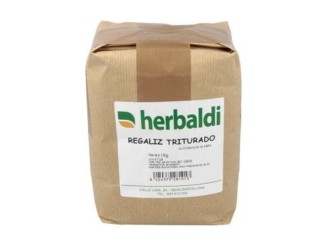 Hierba regaliz raíz triturada