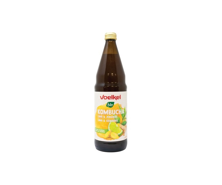 Kombucha lima y jengibre bio 750 ml (Jengibre - Lima) Voelkel
