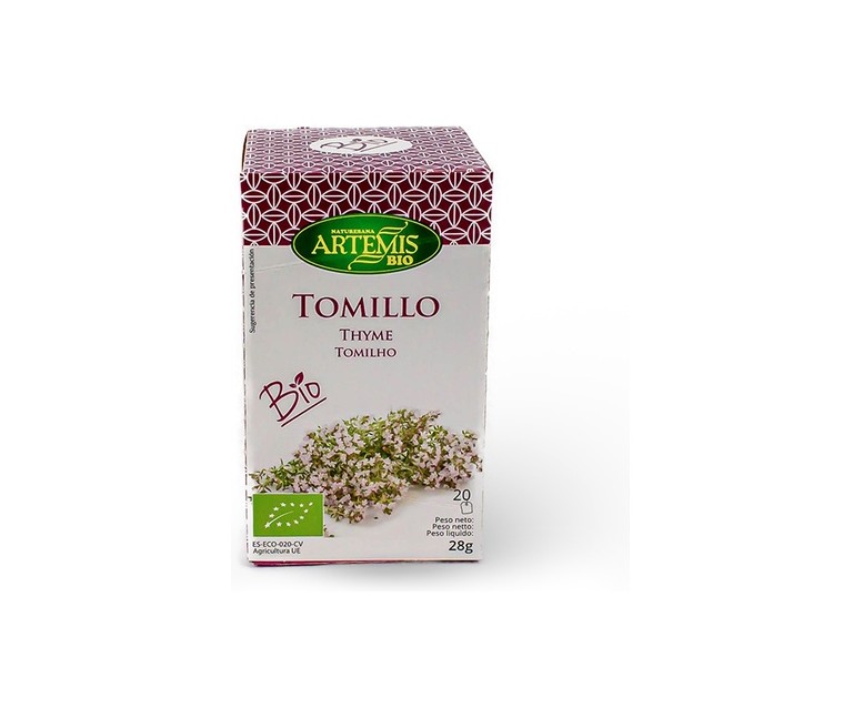 Infusión de Tomillo 20 bolsitas infusoras Artemis