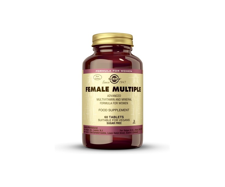 Female Multiple vitaminas y minerales (mujer) 60 comprimidos Solgar