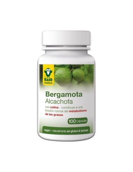 Bergamota-alcachofa en cápsulas apoyo al metabolismo de grasas 100 cápsulas de 430mg Raab