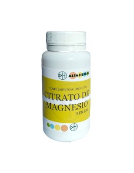 Citrato de Magnesio 90 cápsulas vegetales de 800mg Alfa Herbal