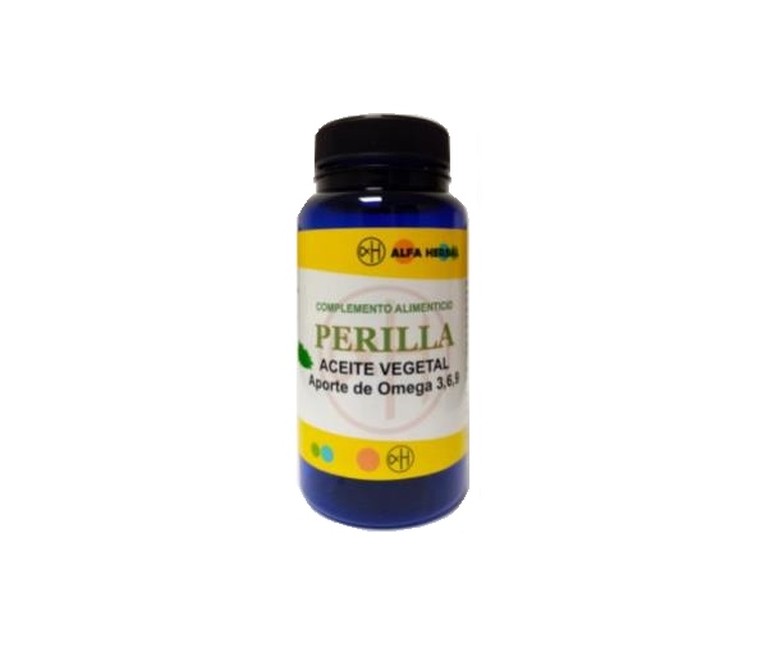 Perilla aceite vegetal omega 3 6 9 90 perlas Alfa Herbal