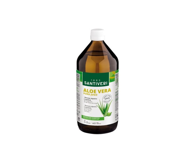 Jugo Aloe Vera Puro 1 L (Aloe Vera) Santiveri
