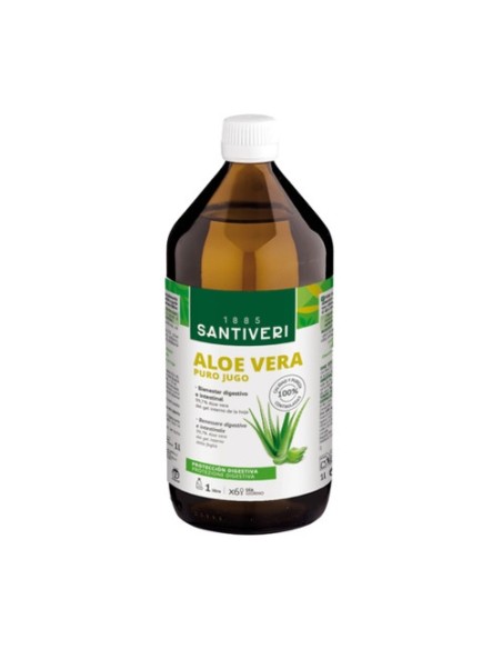 Jugo Aloe Vera Puro 1 L (Aloe Vera) Santiveri