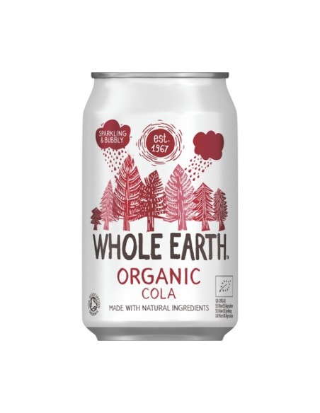Refresco de cola sin azúcar Bio 330 ml Whole Earth