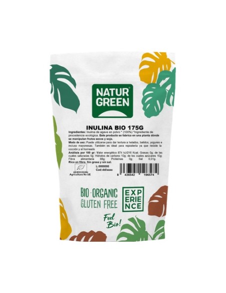 Inulina bio 175 g de polvo NaturGreen