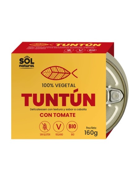 Tuntún caballa vegana con tomate Bio 160 g Sol Natural