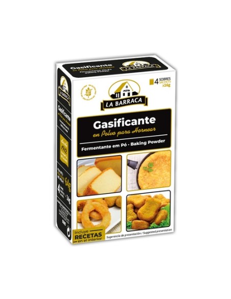Levadura en polvo 4 sobres de 16g La Barraca
