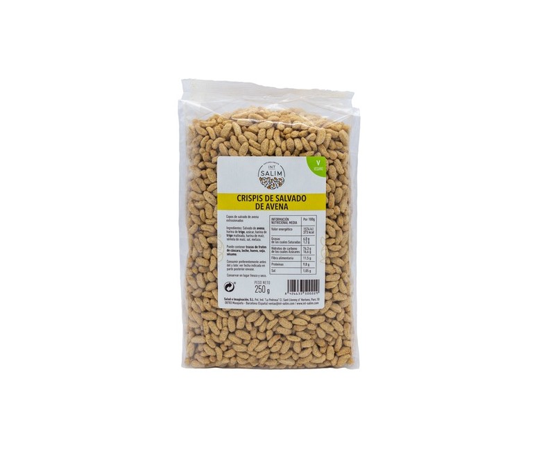 Crispis de salvado de avena 250 g Int-Salim