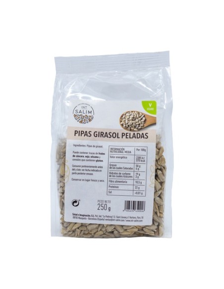 Pipas de Girasol Peladas 250 g Int-Salim