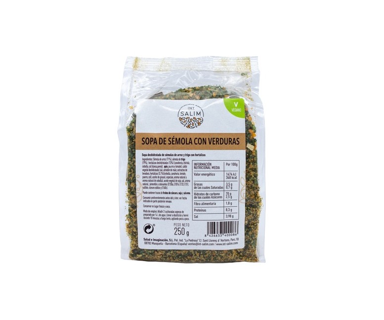 Sémola de verduras 250 g Int-Salim