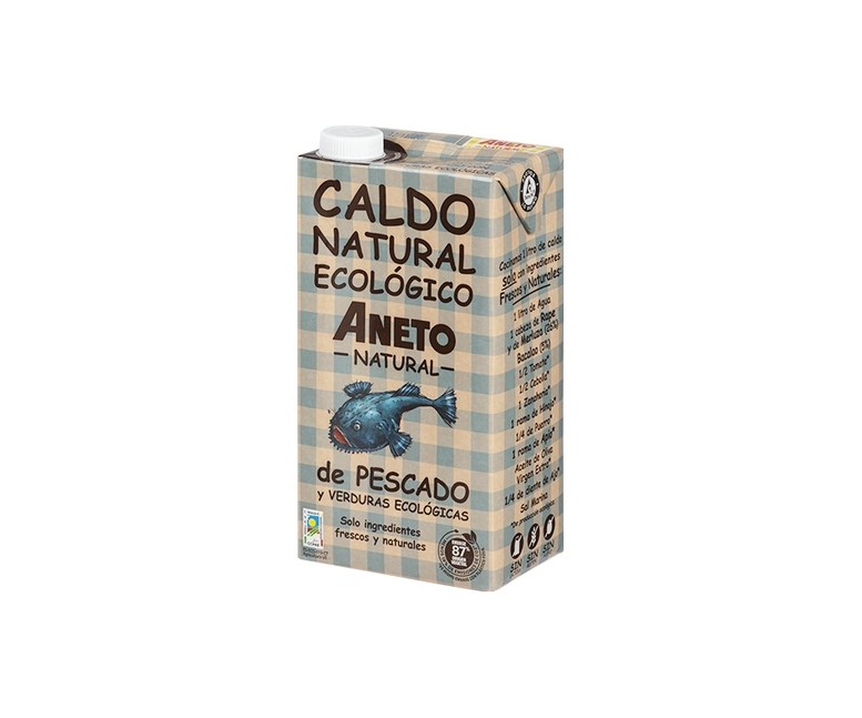 Caldo natural eco pescado 1 L Aneto