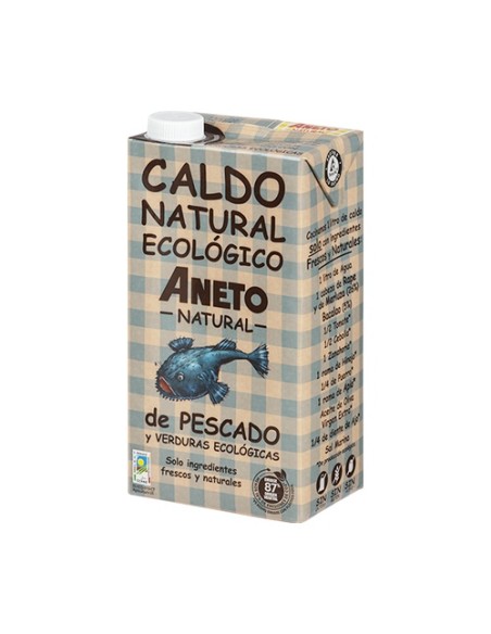 Caldo natural eco pescado 1 L Aneto