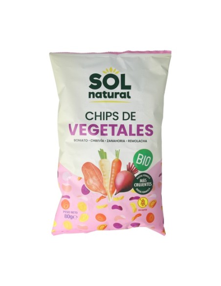 Chips de vegetales con aceite de oliva Bio 80 g Sol Natural