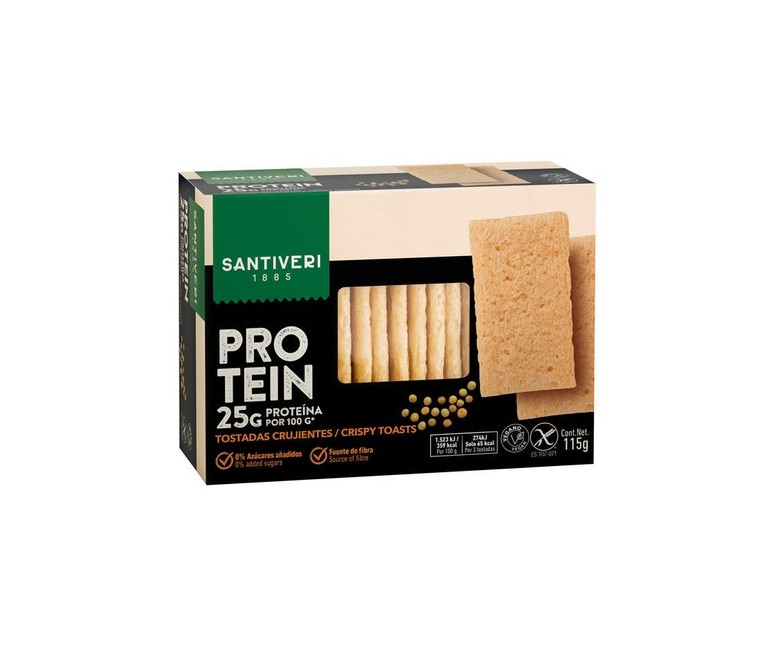 Tostadas proteicas 115 g Santiveri