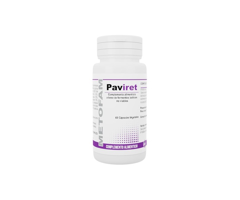 Paviret probiótico 60 cápsulas vegetales Metofam