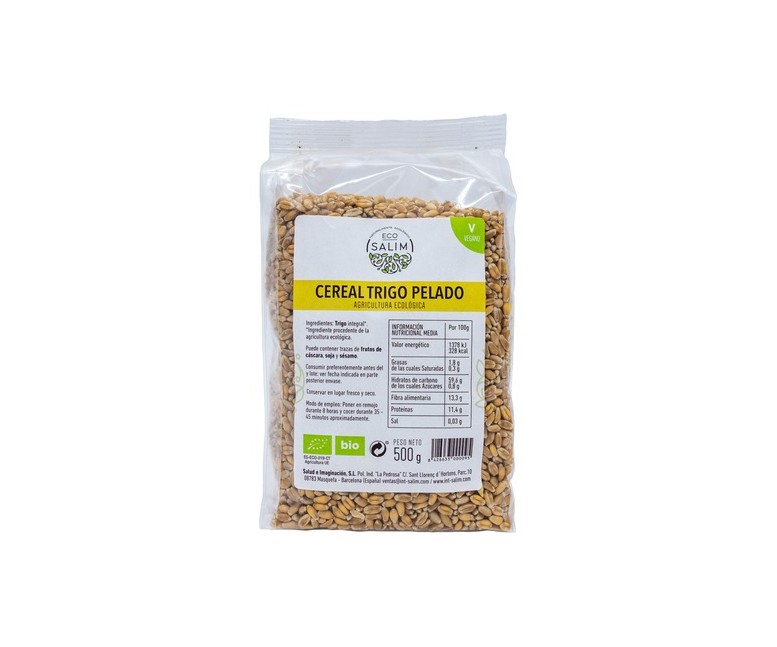 Trigo pelado integral Bio vegan 500 g Eco Salim