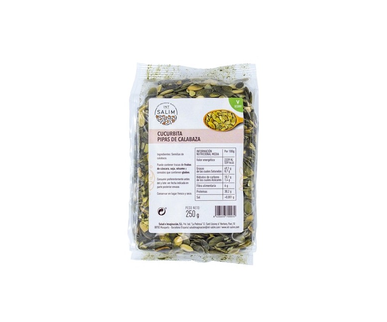 Pipas de Calabaza Cucurbita 250 g Int-Salim