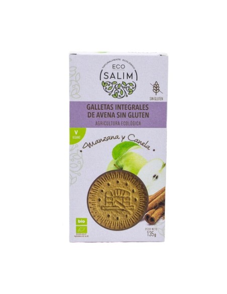 Galletas de avena manzana canela Bio 135 g Eco Salim