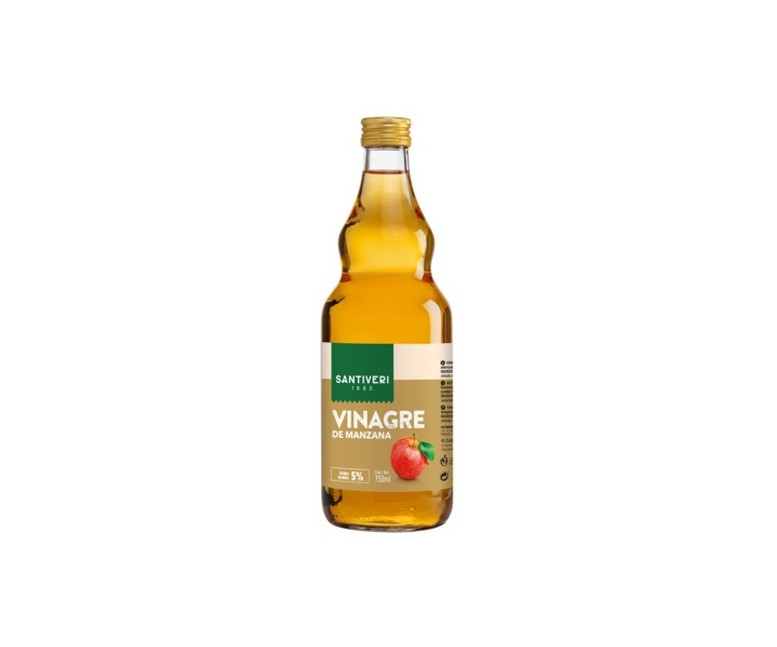 Vinagre de Manzana Vidrio 750 ml Santiveri