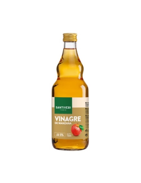 Vinagre de Manzana Vidrio 750 ml Santiveri