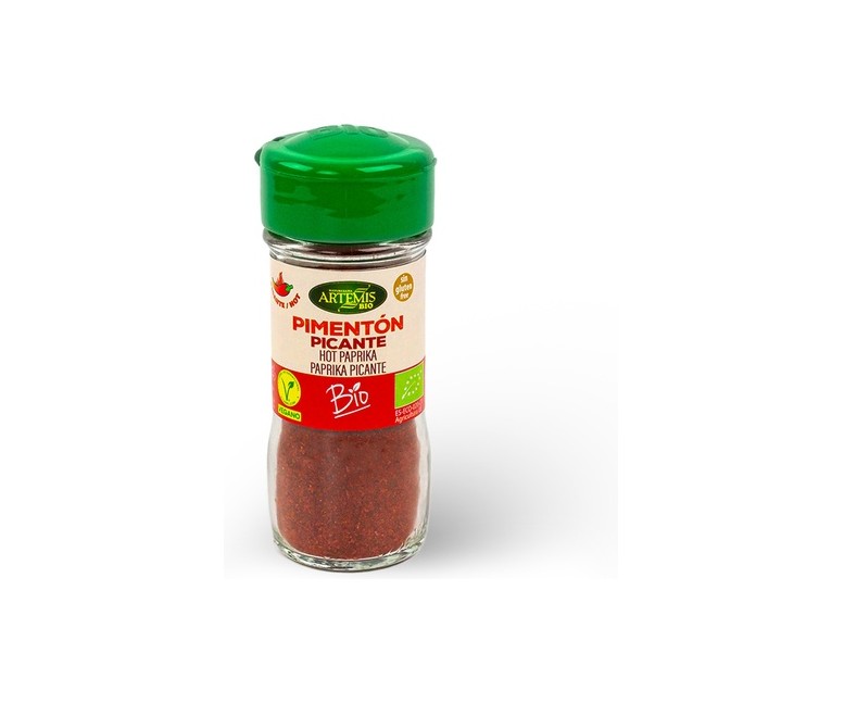 Pimentón picante Bio 40 g de polvo Artemis