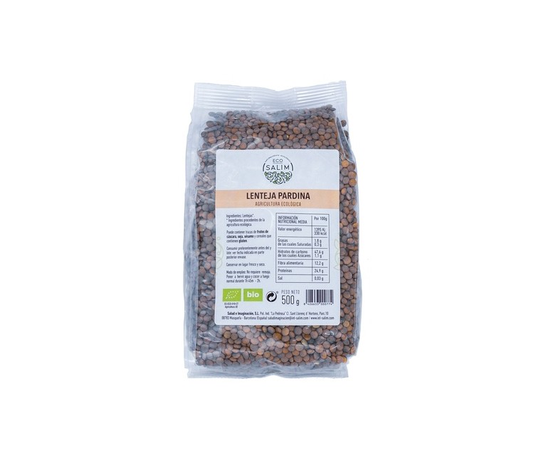 Lentejas pardinas 500 g Eco Salim