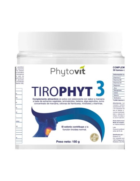 Tirophyt3 funcionamiento de tiroides 150 g Phytovit