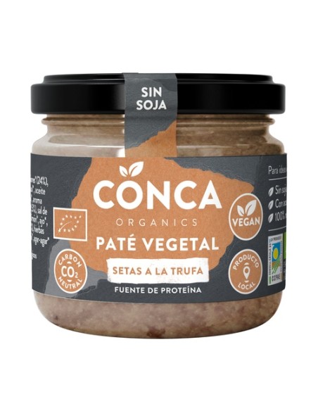Pate vegetal setas a la trufa 110 g de crema Conca Organics