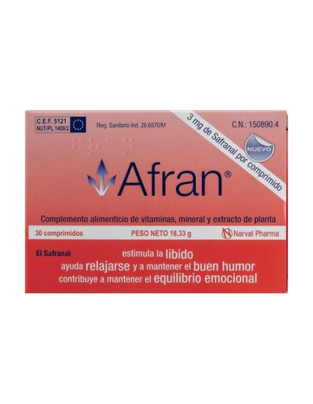 Afran 30 comprimidos Narval Pharma