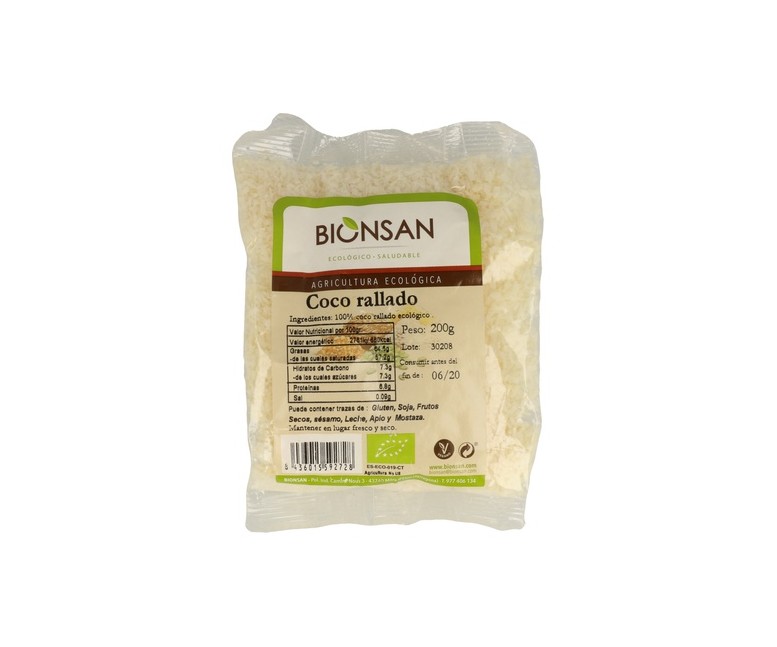 Coco Rallado Eco 200 g Bionsan