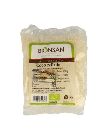 Coco Rallado Eco 200 g Bionsan