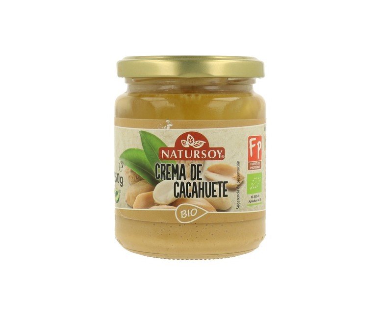 Crema de Cacahuete (Sin Sal) 250 g Natursoy