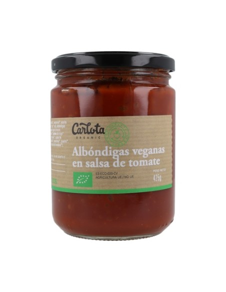Albóndigas Veganas en Salsa de Tomate 425 g Carlota Organic