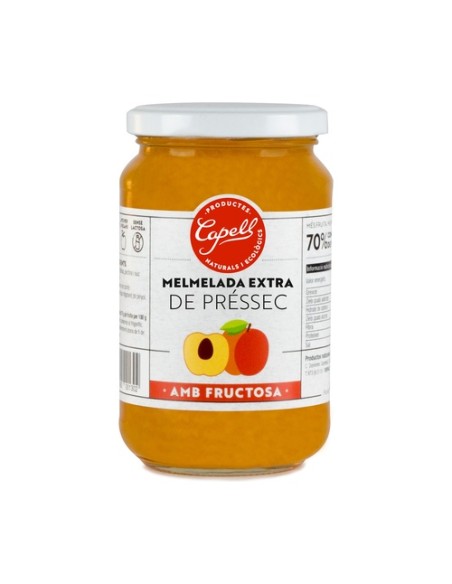 Mermelada de melocotón con fructosa 400 g Capell