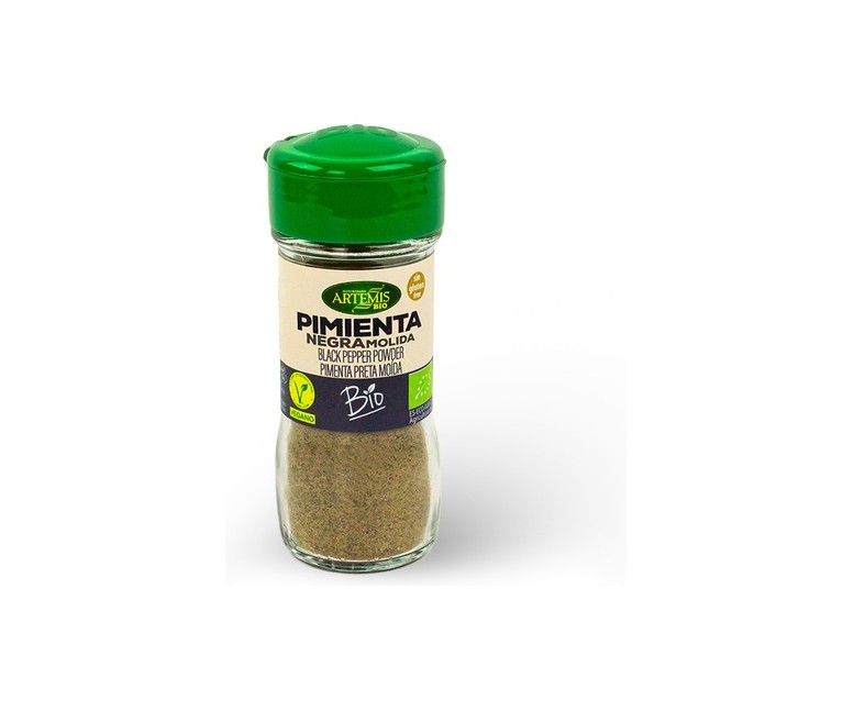 Pimienta negra en polvo especia Bio 38 g Artemis