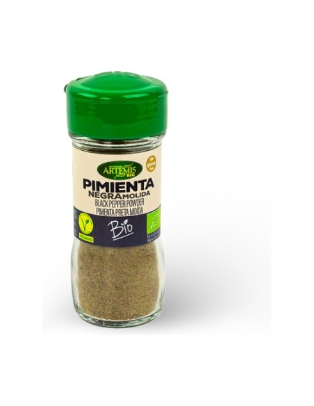 Pimienta negra en polvo especia Bio 38 g Artemis