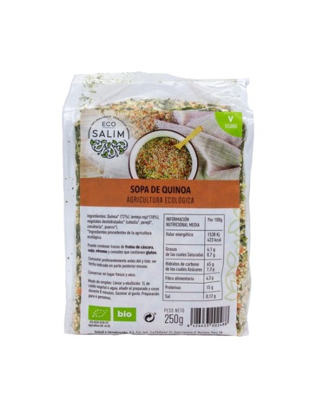 Sopa de Quinoa y Verduras ECO 250 g Eco Salim