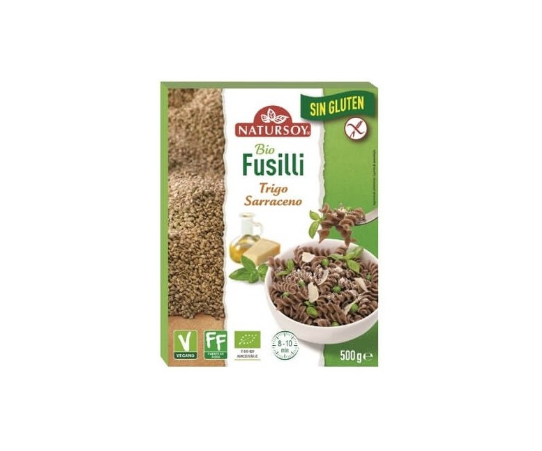 Fusilli de trigo sarraceno Bio 500 g Natursoy