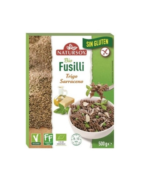 Fusilli de trigo sarraceno Bio 500 g Natursoy