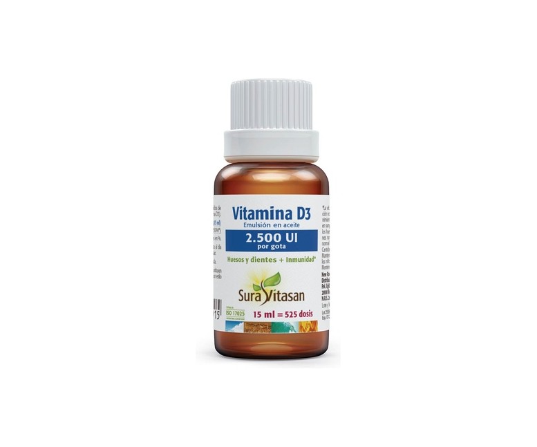 Vitamina D3 2.500Ui 15 ml Sura Vitasan