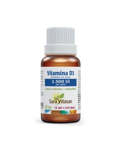 Vitamina D3 2.500Ui 15 ml Sura Vitasan