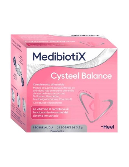 Medibiotix cysteel balance sistema urinario 28 sobres de 3.5g Heel