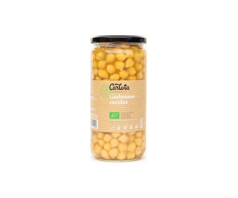 Garbanzos Cocidos 720 g Carlota Organic