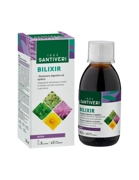 Bilixir Jarabe 240 ml (Limón - Menta) Santiveri