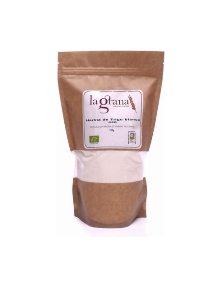 Harina de trigo blanca Eco 1 kg de polvo (Trigo) La Grana
