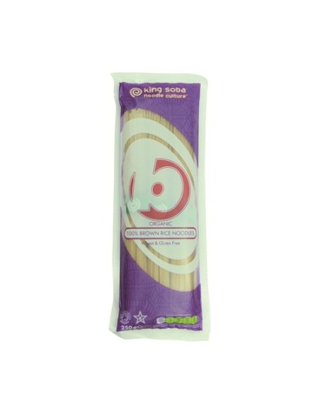 Pasta de arroz integral sin gluten Bio 250 g King Soba